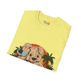 DJ Teddy Bear Unisex Softstyle T-Shirt