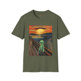 The Scream Van Gogh Alien T Shirt for Men/Women, Funny UFO Shirt, Sci Fi Graphic Tee