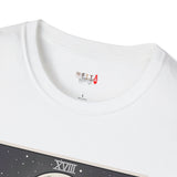 The Moon XVIII Tarot Card T Shirt, Mystic Graphic Tee, Spiritual Shirt