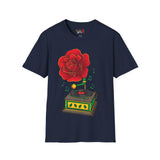 Rose Gramaphone Unisex Softstyle T-Shirt