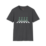 Walking Across Abbey Road Alien T Shirt for Men/Women, Funny UFO Shirt, Sci Fi Graphic Tee