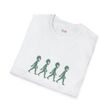 Walking Across Abbey Road Alien T Shirt for Men/Women, Funny UFO Shirt, Sci Fi Graphic Tee