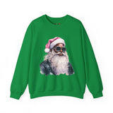 Black Santa 6 Unisex Heavy Blend™ Crewneck Sweatshirt
