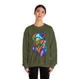 Sad Patched Teddy Bear Sweatshirt