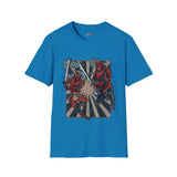 Dueling Samurai Warriors Japanese Samurai T Shirt, Asian Graphic Tee, Bushido Warrior Shirt