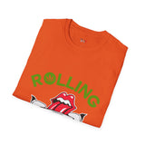 Green Rolling Stoned Funny Weed T Shirt, Cannabis Graphic Tee, 420 Stoner Shirt