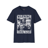 Warning Choking Hazard Retro Space T Shirt, Vintage Sci Fi Graphic Tee, Galaxy Shirt