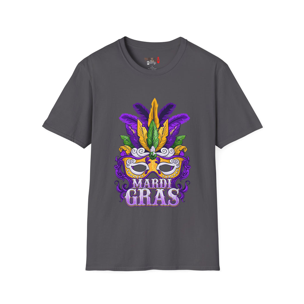 Mardi Gras Mask Unisex Softstyle T-Shirt