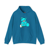 Missing Button Eye Teddy Bear Hoodie