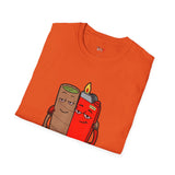 Blunt & Lighter Homies for Life Funny Weed T Shirt, Cannabis Graphic Tee, 420 Stoner Shirt