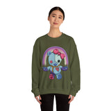 Rainbow Missing Eye Teddy Bear Sweatshirt