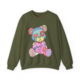 Pink Heart Eye Teddy Bear Sweatshirt