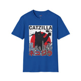 Catzilla Funny T Shirt Relatable Meme Tee Sarcastic Humor Graphic Shirt