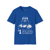 Number 1 Dad in the Galaxy Retro Space T Shirt, Vintage Sci Fi Graphic Tee, Galaxy Shirt