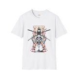 Dual Sword Fem Warrior Japanese Samurai T Shirt, Asian Graphic Tee, Bushido Warrior Shirt
