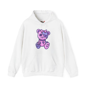 Button Eye Teddy Bear Hoodie