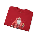 Black Santa 48 Unisex Heavy Blend™ Crewneck Sweatshirt