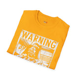 Warning Choking Hazard Retro Space T Shirt, Vintage Sci Fi Graphic Tee, Galaxy Shirt