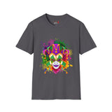 Mardi Gras Watercolor Mask Unisex Softstyle T-Shirt