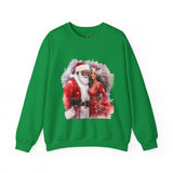 Black Santa 8 Unisex Heavy Blend™ Crewneck Sweatshirt