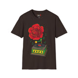 Rose Gramaphone Unisex Softstyle T-Shirt