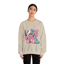 Load image into Gallery viewer, Two Headed Knife Teddy Bear Sweatshirt
