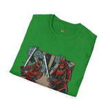 Dueling Samurai Warriors Japanese Samurai T Shirt, Asian Graphic Tee, Bushido Warrior Shirt