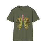 Weed Lungs Funny Weed T Shirt, Cannabis Graphic Tee, 420 Stoner Shirt