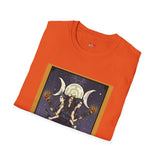 XVIII The Moon Goddess Hecate Tarot Card T Shirt, Mystic Graphic Tee, Spiritual Shirt