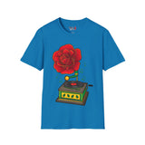 Rose Gramaphone Unisex Softstyle T-Shirt