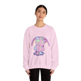 Green Heart Eye Teddy Bear Sweatshirt