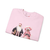 Black Santa 9 Unisex Heavy Blend™ Crewneck Sweatshirt