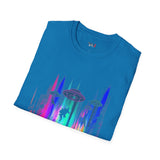 Dino Abduction Alien T Shirt for Men/Women, Funny UFO Shirt, Sci Fi Graphic Tee