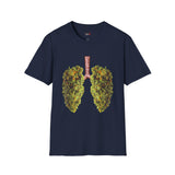 Weed Lungs Funny Weed T Shirt, Cannabis Graphic Tee, 420 Stoner Shirt