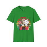 Banadaged Kitty Japanese Samurai T Shirt, Asian Graphic Tee, Bushido Warrior Shirt