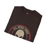 Space Force Liaison Officer Alien T Shirt for Men/Women, Funny UFO Shirt, Sci Fi Graphic Tee