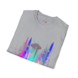 Dino Abduction Alien T Shirt for Men/Women, Funny UFO Shirt, Sci Fi Graphic Tee