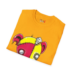 Red & Yellow Teddy Bear Unisex Softstyle T-Shirt