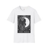 Black Cat The Moon XVII Tarot Card T Shirt, Mystic Graphic Tee, Spiritual Shirt