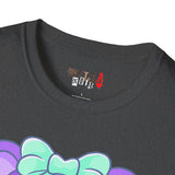 Purple Heart Eye Teddy Bear T-shirt