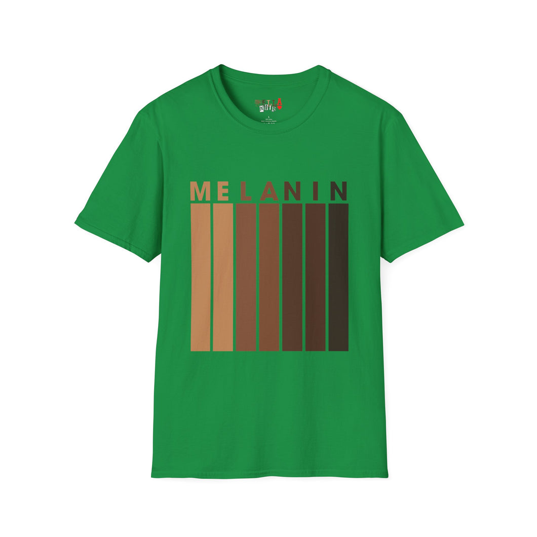 Melanin Vertical Stripes Unisex Softstyle T-Shirt