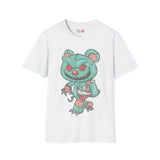 Evil Patched Teddy Bear Unisex Softstyle T-Shirt