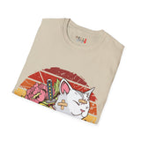 Bandaged Samurai Cat Unisex Softstyle T-Shirt