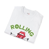 Green Rolling Stoned Funny Weed T Shirt, Cannabis Graphic Tee, 420 Stoner Shirt