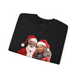 Black Santa 7 Unisex Heavy Blend™ Crewneck Sweatshirt