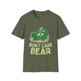 Bear Don't Care Funny Weed T Shirt, Cannabis Graphic Tee, 420 Stoner Shirt