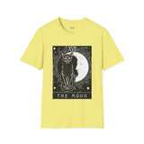 Black Cat The Moon XVII Tarot Card T Shirt, Mystic Graphic Tee, Spiritual Shirt