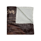 To My Mom From Son 1 Crushed Velvet Blanket