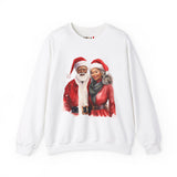 Black Santa 7 Unisex Heavy Blend™ Crewneck Sweatshirt