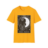 Black Cat The Moon XVII Tarot Card T Shirt, Mystic Graphic Tee, Spiritual Shirt